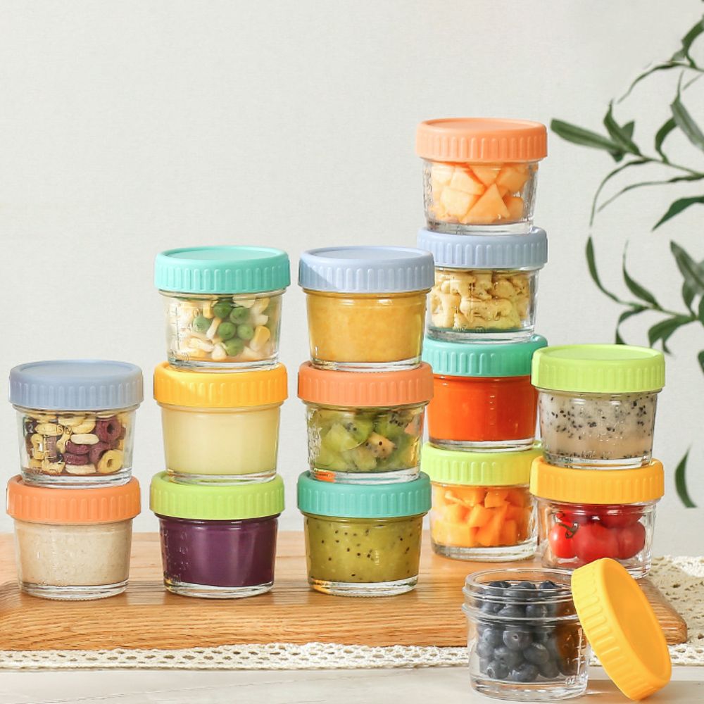 Set di 6 Barattoli in Vetro pe - Baby Food Jars With Lids recensione e prezzo